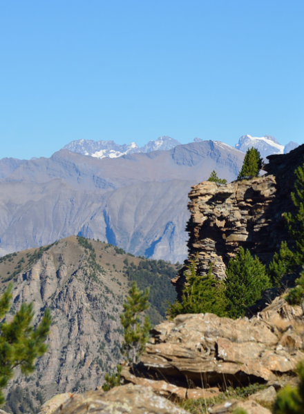 Col de Terre Rouge aux Orres, dans les Alpes du Sud