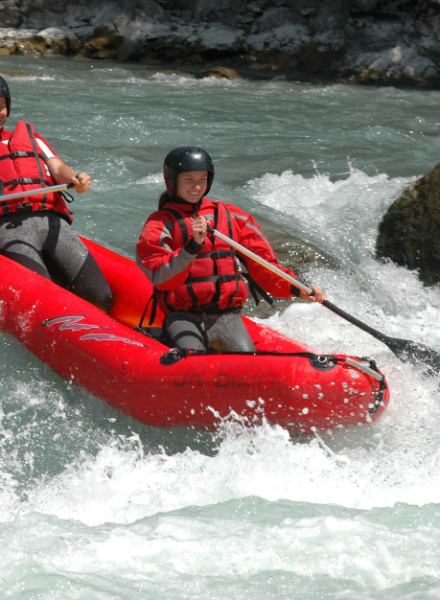 Activité riviere près des Orres, Hautes-Alpes