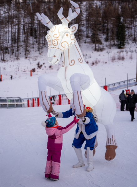 feeries noel aux Orres, ski et fêtes de fin d'année dans les Alpes du sud