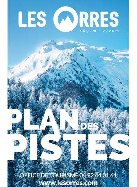 Couv PLAN DES PISTES LES ORRES hiver 2024-25