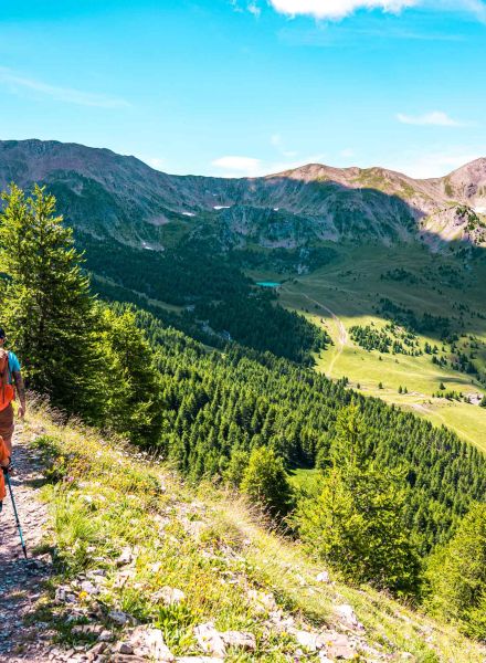 Randonnée vacances en famille aux Orres, Alpes du sud