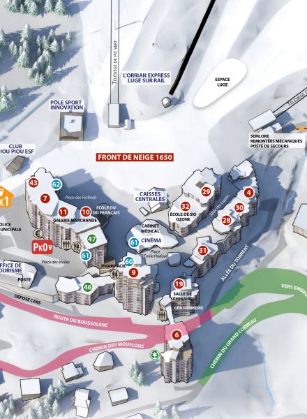 Les Orres 1650 Centre hiver 2025-2026_hebergements