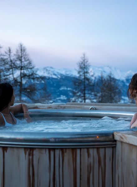 Alpin spa, bien-être et détente aux Orres en hiver