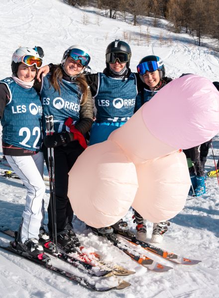 Devale des Orres course station ski Les Orres, Alpes du sud