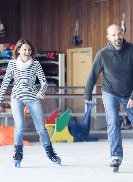 Patinoire Les Orres en famille, Hautes-Alpes