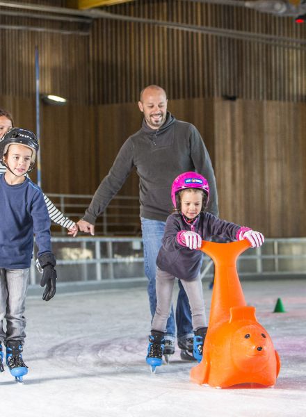 Patinoire Les Orres en famille, Hautes-Alpes