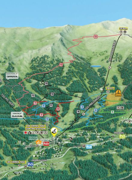 Plan Bike park sans légende 2026