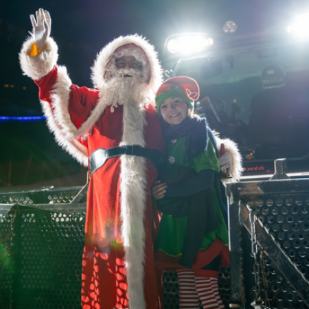 Arrivée du Père Noël_Les Orres
