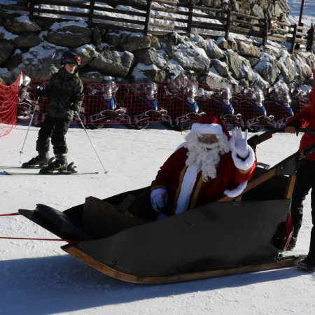 Arrivée du Père Noël_Les Orres - Arrivée du Père Noël_Les Orres