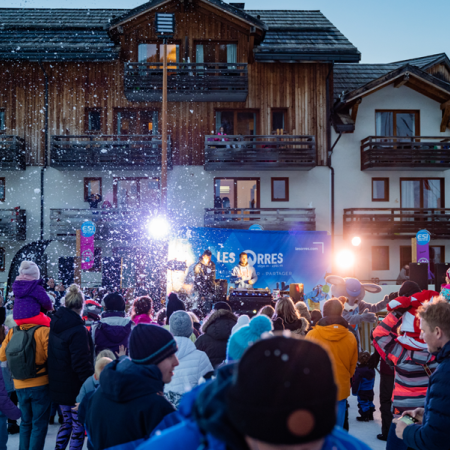 Ski nocturne sur piste éclairée_Les Orres - Ski nocturne sur piste éclairée_Les Orres