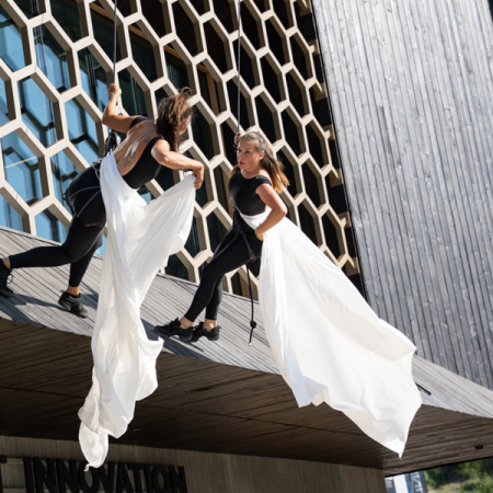 Game of trees : Spectacle Danses verticales_Les Orres