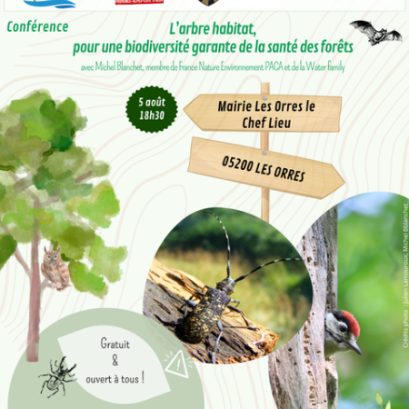 Conférence : L'arbre habitat pour une biodiversité garante de la santé des forêts_Les Orres - Conférence : L'arbre habitat pour une biodiversité garante de la santé des forêts_Les Orres