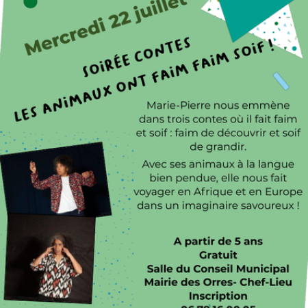 Conte - Spectacle «Les animaux ont faim faim soif !»_Les Orres - Conte - Spectacle «Les animaux ont faim faim soif !»_Les Orres