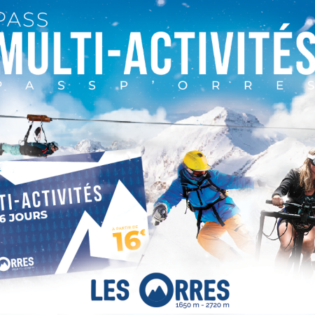 Pass multi-activités Passp'Orres, activités aux Orres, Hautes-Alpes