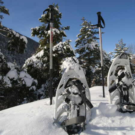 Raquettes à neige hiver les Orres