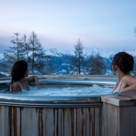 Alpin spa, bien-être et détente aux Orres en hiver
