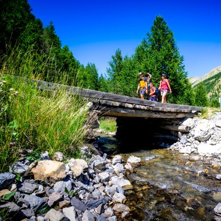 Randonnée Les Orres famille rivere