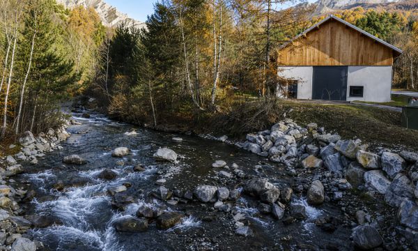 Inauguration de la centrale hydro-électrique de l'Eyssalette aux Orres, dans les Alpes du Sud