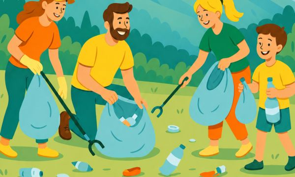 Journée ramassage des déchets en montagne, aux Orres, dans les Alpes du Sud