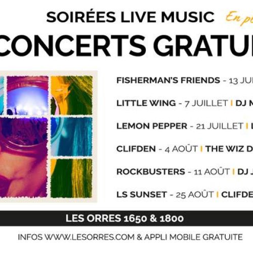 Concerts gratuits - Soirées live music_Les Orres - Concerts gratuits - Soirées live music_Les Orres